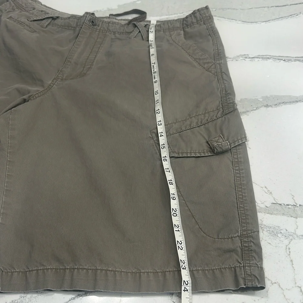 Jordan Cargo Shorts Mens 40 Brown Ripstop Military Baggy Drawstring